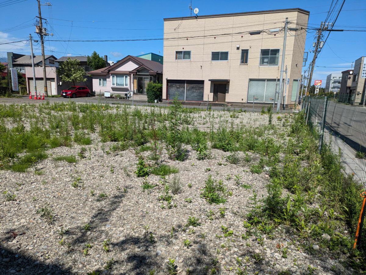 売地：室蘭市輪西町１丁目